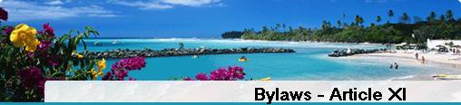 Bylaws - Article XI