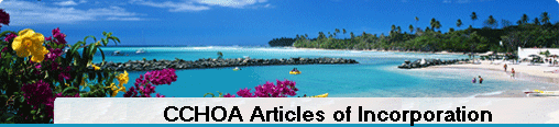 CCHOA Articles of Incorporation