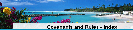 Covenants and Rules - Index